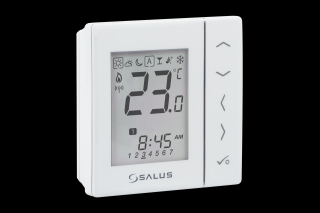 VS20WRF Bezprzewodowy, natynkowy, cyfrowy regulator temperatury sieci ZigBee, 4w1, 4xAAA, biały, SALUS Controls Bezprzewodowy regulator temperatury sieci ZigBee VS20WRF - SALUS