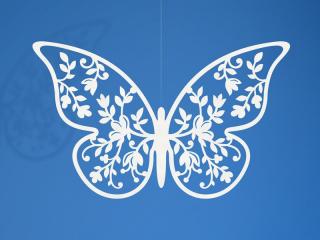 Dekoracje papierowe Motyl, 6,5 x 4cm, 1op.
