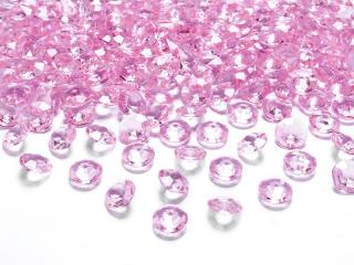 Diamentowe konfetti, j. różowy, 12mm, 1op.