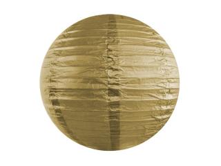 Lampion papierowy, złoty, 35cm, 1szt.