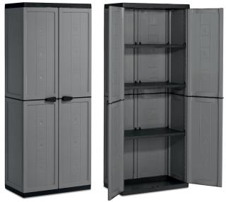 Szafa gospodarcza Keter/Kis JOLLY HIGH CABINET Dark Grey