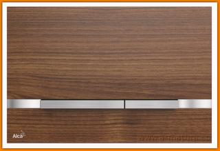 Przycisk spłukujący FLAT WOOD STRIPE TEAK AlcaPLAST