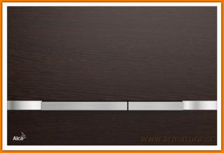 Przycisk spłukujący FLAT WOOD STRIPE WENGE AlcaPLAST