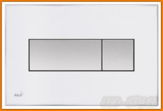 Przycisk spłukujący M1370 biały z płytką AlcaPLAST DELFIN WC