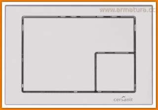 Przycisk spłukujący WC Cersanit LINK Chrom MAT kwadrat K97-174 Satyna