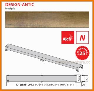 Ruszt DESIGN-300ANTIC AlcaPlast do odpływu liniowego APZ6 30 cm