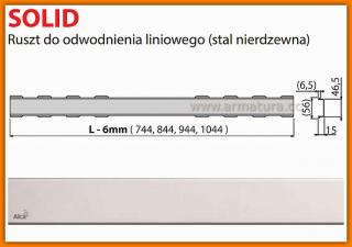 Ruszt SOLID-1050 AlcaPlast do odpływu liniowego APZ12 105 cm