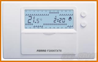 Termostat regulator temperatury F2006TXT6 FERRO tygodniowy elektroniczny bezprzewodowy