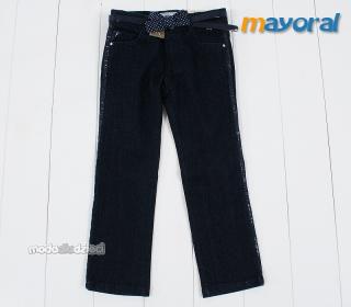 MAYORAL Spodnie jeansowe z paseczkiem