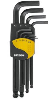 Zestaw kluczy imbusowych PROXXON z uchwytem 9el