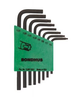 Zestaw kluczy krótkich TORX 6 - 25 BONDHUS 8 elementów