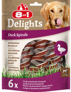 8in1 Delights Duck Spirals przysmak 60g