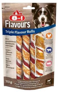 8in1Triple Flavour Rolls Gryzak dla psa 113g