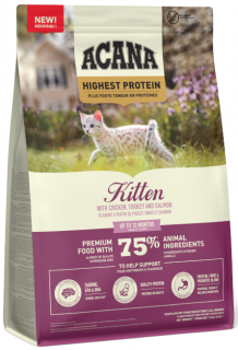 Acana Highest Protein Kitten Sucha Karma dla kociąt 1.8kg WYPRZEDAŻ