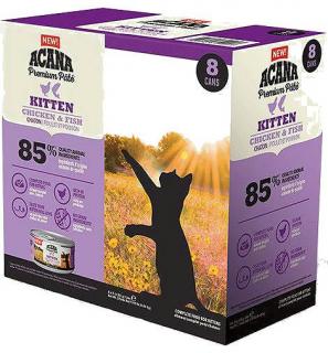 Acana Premium Pate Mokra Karma z rybą i kurczakiem dla kota 8x85g