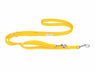 Amiplay Samba Smycz regulowana 7in1 dla psa rozm. M 20mm/200cm kolor żółty WYPRZEDAŻ