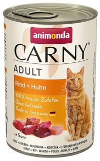 Animonda Carny Kot Adult Mokra Karma z wołowiną i kurczakiem 400g