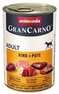 Animonda Pies GranCarno Adult Mokra Karma z wieprzowiną i indykiem 400g