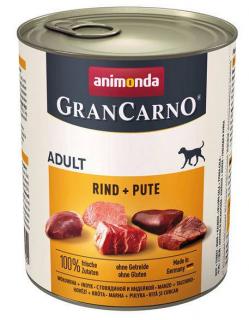 Animonda Pies GranCarno Adult Mokra Karma z wołowiną i indykiem 800g
