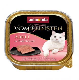 Animonda Vom Feinsten Kot Adult Mokra Karma z indyczymi sercami 100g