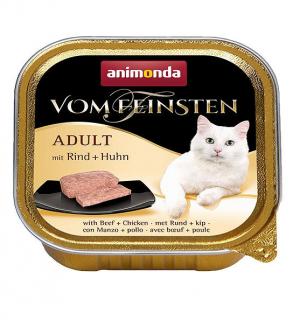 Animonda Vom Feinsten Kot Adult Mokra Karma z wołowiną i kurczakiem 100g