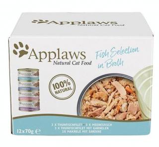 Applaws Natural Kot Food Mokra Karma z rybami 12x70g MULTIPACK