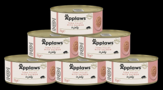 Applaws Natural Kot Food Mokra Karma z tuńczykiem i łososiem w galarecie 6x70g PAKIET