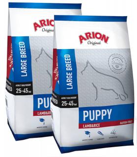 Arion Original Pies Puppy Large Lamb  Rice Sucha Karma z jagnięciną 2x12kg DWU-PAK WYPRZEDAŻ