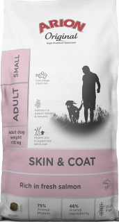 Arion Original SkinCoat Adult Small SalmonRice Sucha Karma z łososiem dla psa 2kg