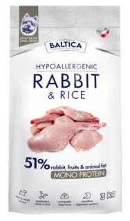 Baltica Hypoallergenic Adult Small RabbitRice Sucha Karma z królikiem dla psa 3kg