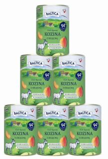 Baltica Pies Smaki Regionów Adult Mokra Karma z koziną i cielęciną dla psa 6x400g PAKIET