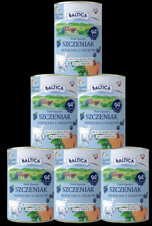 Baltica Smaki Regionów Junior Mokra Karma z jagnięciną i cielęciną dla szczeniaka 6x400g PAKIET
