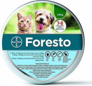 Bayer Foresto na kleszcze i pchły obroża dla psa i kota poniżej 8kg długość 38cm