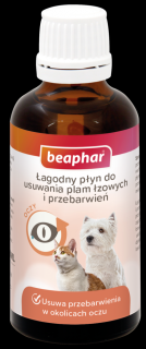 Beaphar Łagodny płyn do usuwania plam łzowych i przebarwień dla psa i kota 50ml