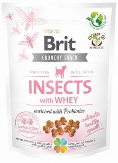 Brit Care Crunchy Snack Cracker Insect  Whey Puppy przysmak 200g