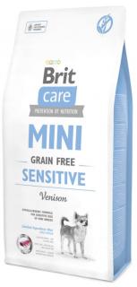 Brit Care Grain Free Pies MINI Sensitive Venison Sucha Karma z dziczyzną 7kg