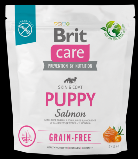 Brit Care Grain-Free Pies Puppy Salmon Sucha Karma z łososiem 1kg