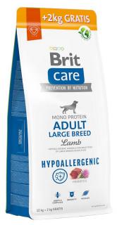 Brit Care Hypoallergenic Pies Adult Large Breed Lamb Sucha Karma z jagnięciną 12kg + 2kg GRATIS