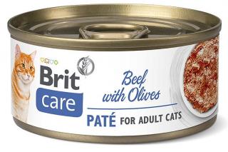 Brit Care Kot Beef with Olives Mokra karma z wołowiną i oliwkami 70g [Data ważności: 06.2024]