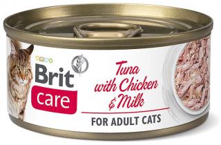 Brit Care Kot Tuna with Chicken  Milk Mokra karma z tuńczkiem, kurczakiem i mlekiem 70g