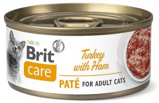 Brit Care Kot Turkey with Ham Mokra karma z indykiem i szynką 70g [Data ważności: 15.06.2024]