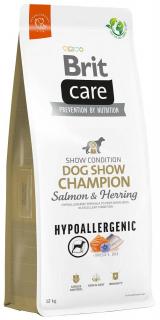 Brit Care Pies Hypoallergenic Dog Show Champion Salmon  Herring Sucha Karma z łososiem i śledziem 12kg