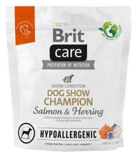 Brit Care Pies Hypoallergenic Dog Show Champion Salmon  Herring Sucha Karma z łososiem i śledziem 1kg