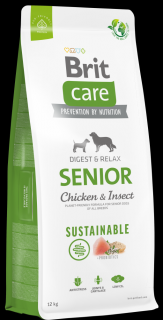 Brit Care Sustainable Pies Senior ChickenInsect Sucha Karma 12kg