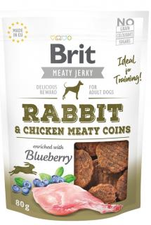 Brit Meaty Jerky Rabbit Meaty Coins Przysmak dla psa 80g