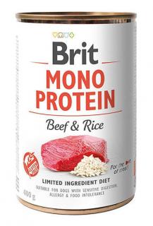 Brit Mono Protein Pies Beef  Rice Mokra Karma z wołowiną i ryżem 400g