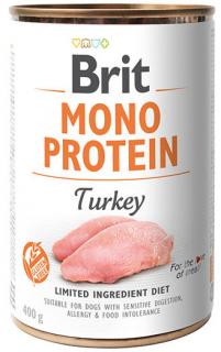 Brit Mono Protein Pies Turkey Mokra Karma z indykiem 400g