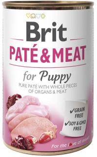 Brit Pate  Meat Pies Puppy Chicken  Turkey Mokra Karma z kurczakiem i indykiem 400g