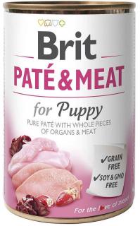 Brit Pate  Meat Pies Puppy Chicken  Turkey Mokra Karma z kurczakiem i indykiem 800g