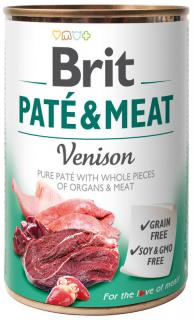Brit Pate  Meat Pies Venison Mokra Karma z dziczyzną 400g